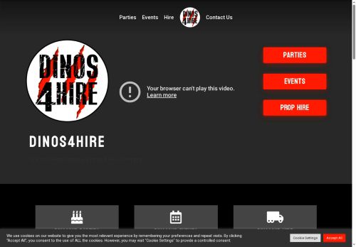 dinos4hire.com capture - 2025-07-30 12:22:40