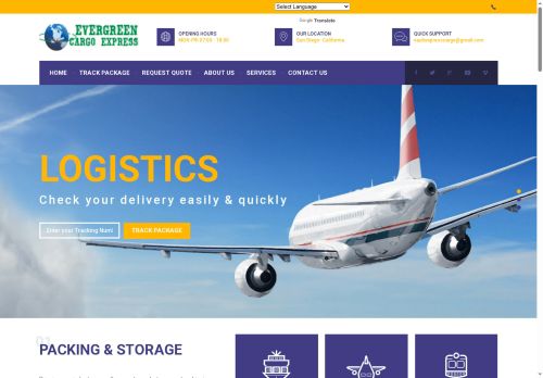 evergreencargoxpress.com capture - 2025-07-30 19:23:49