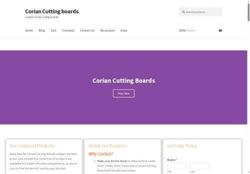 coriancuttingboard.com capture - 2025-07-30 21:47:14