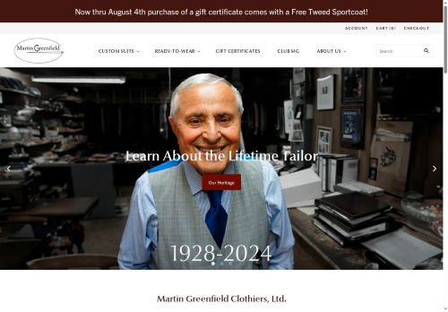 Martin Greenfield Clothiers capture - 2025-07-31 00:42:35