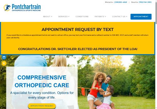 Pontchartrain Orthopedics & Sports Medicine capture - 2025-07-31 05:18:52