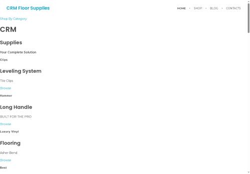 crmfloorsupplies.com capture - 2025-07-31 10:28:36