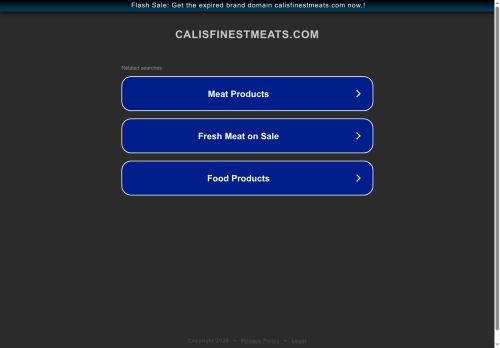 calisfinestmeats.com capture - 2025-07-31 13:33:22