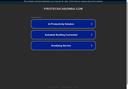 pirotecnicabomba.com capture - 2025-07-31 14:18:59