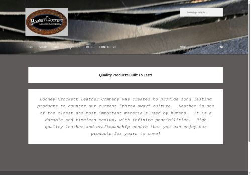 booneycrockettleather.com capture - 2025-07-31 18:28:50