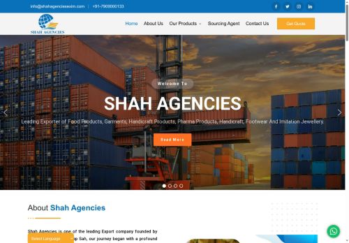 shahagenciesexim.com capture - 2025-07-31 20:58:17
