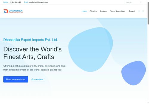 dhanshikaexports.com capture - 2025-07-31 21:32:40