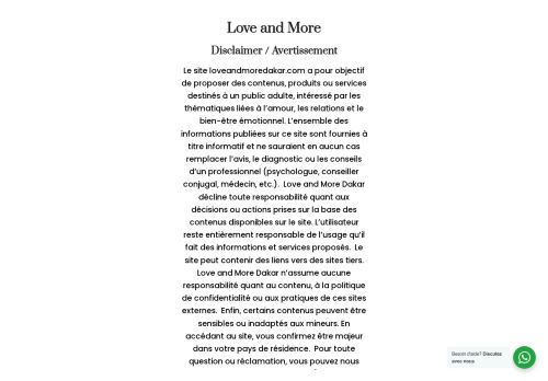 loveandmoredakar.com capture - 2025-07-31 22:59:38