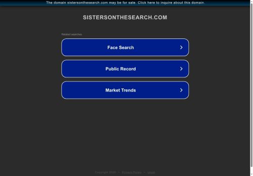 sistersonthesearch.com capture - 2025-07-31 23:17:15