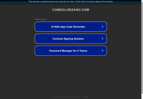 comsolorzano.com capture - 2025-08-01 02:42:58