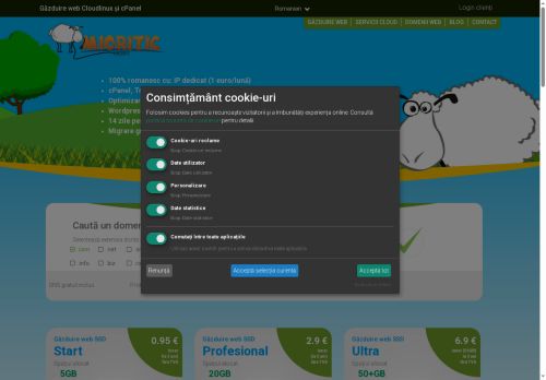 Web hosting | Fast hosting services - MioriticHost.com capture - 2025-08-01 09:02:21