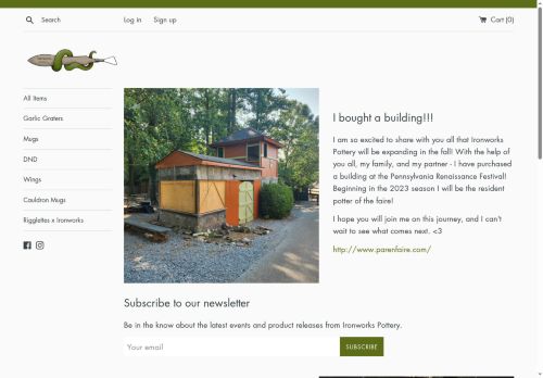ironworkspottery.com capture - 2025-08-01 11:48:35