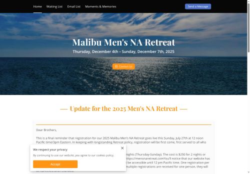 mensnaretreat.com capture - 2025-08-01 13:57:22