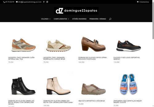 zapatosdominguez.com capture - 2025-08-01 13:57:22