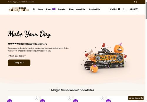 mushroomcandybars.com capture - 2025-08-01 15:24:54