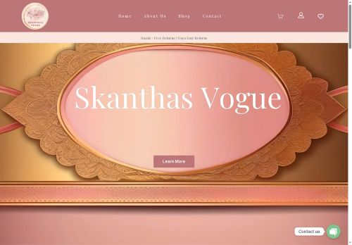skanthasvogue.com capture - 2025-08-01 17:06:06