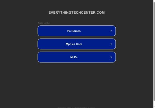 everythingtechcenter.com capture - 2025-08-02 11:13:30