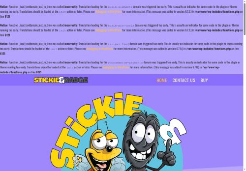 stickieandbadge.com capture - 2025-08-07 11:38:06