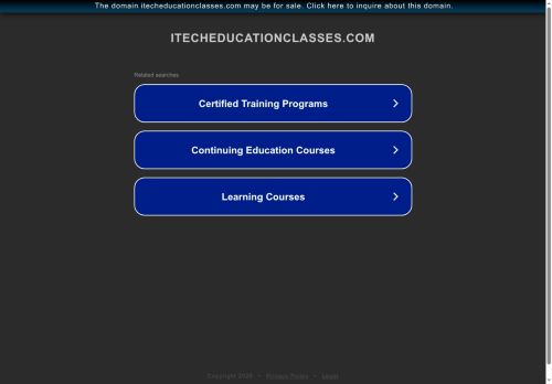 itecheducationclasses.com capture - 2025-08-07 15:50:49