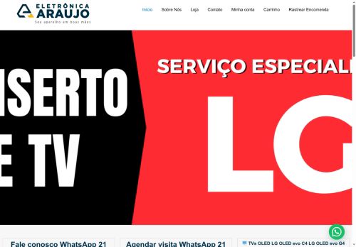 eletronicaaraujo.com capture - 2025-08-07 18:22:50
