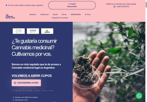 cannabissocialclubar.com capture - 2025-08-08 00:43:09