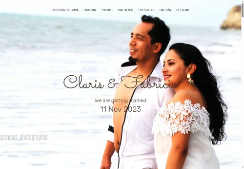 clarisyfabricio.com capture - 2025-08-08 03:09:50