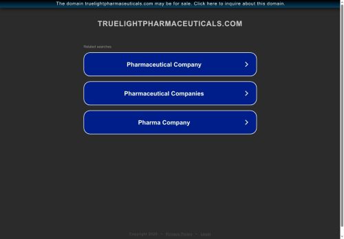 truelightpharmaceuticals.com capture - 2025-08-08 11:09:11