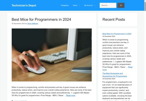 techniciansdepot.com capture - 2025-08-08 17:10:53