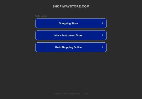 shopiwaystore.com capture - 2025-08-09 00:14:36
