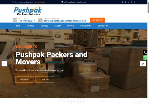 pushpakpackersandmovers.com capture - 2025-08-09 06:47:15