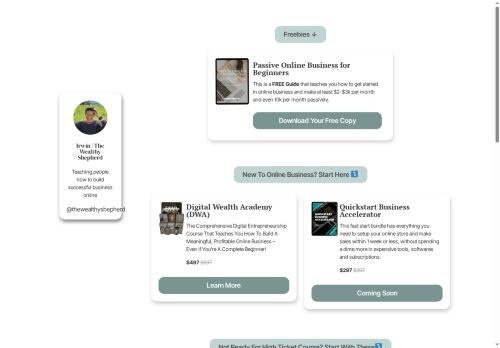 wealthysheperd.com capture - 2025-08-09 10:57:58