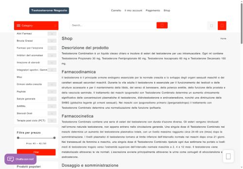 testosteronenegozio.com capture - 2025-08-09 13:08:05