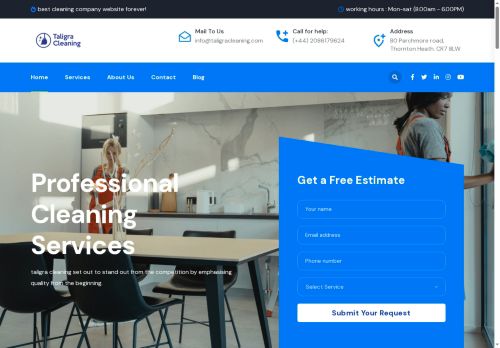 taligracleaning.com capture - 2025-08-09 15:56:18