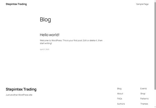 stepintextrading.com capture - 2025-08-09 20:21:40