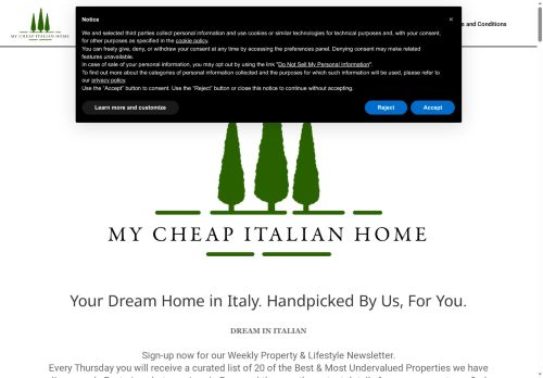 cheapitaliandreamhome.com capture - 2025-08-10 05:27:58