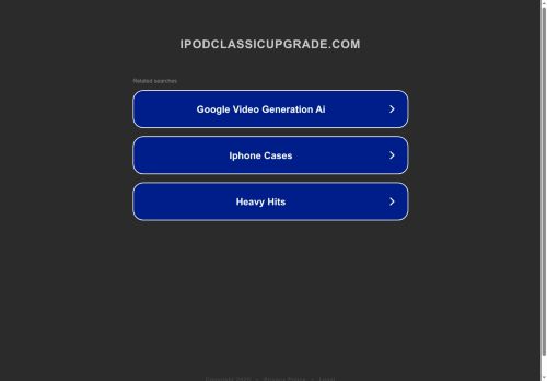 ipodclassicupgrade.com capture - 2025-08-10 08:04:16