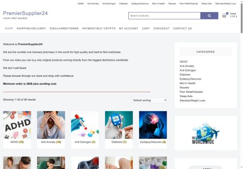 premiersupplier24.com capture - 2025-08-10 09:04:15