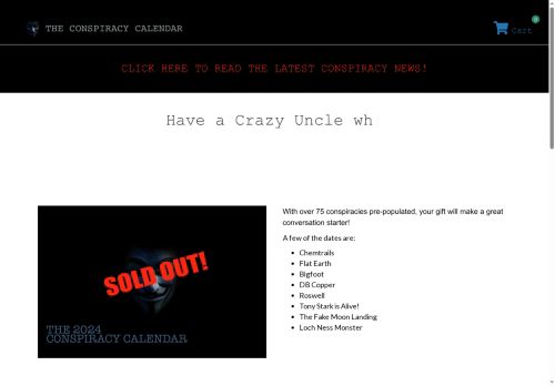 theconspiracycalendar.com capture - 2025-08-10 14:04:28