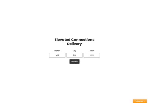 elevatedconnectionsdelivery.com capture - 2025-08-10 14:19:08