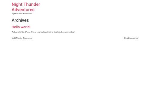nightthunderadventures.com capture - 2025-08-10 17:38:36