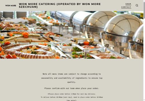 wonmorecatering.com capture - 2025-08-10 21:03:36