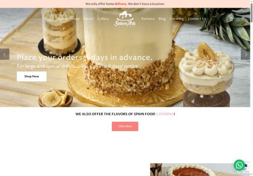 saboreartebakery.com capture - 2025-08-11 02:52:37