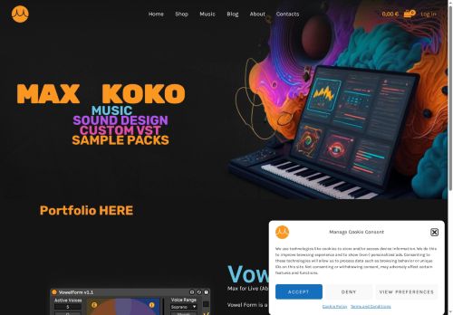 maxkokomusic.com capture - 2025-08-11 05:50:42