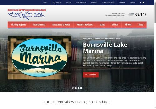 centralwvfishingintel.com capture - 2025-08-11 21:06:12