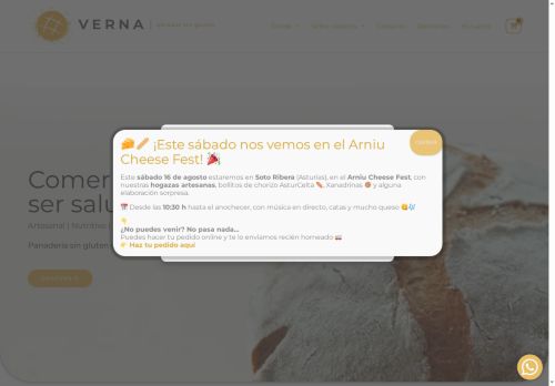 vernaobradorsingluten.com capture - 2025-08-12 17:07:03