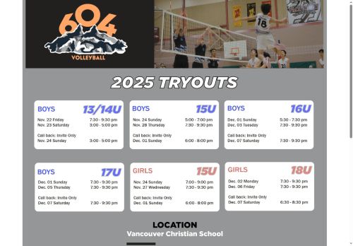 604volleyball.com capture - 2025-08-13 01:56:00