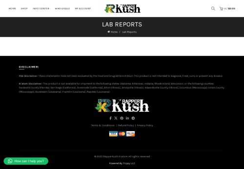 rapperkushkratomtests.com capture - 2025-08-13 14:29:08