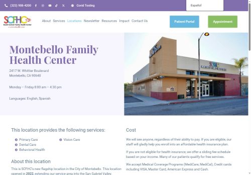 montebellofamilyhealthcenter.com capture - 2025-08-13 14:57:16