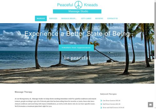 peacefulkneadsmassage.com capture - 2025-08-13 15:28:41