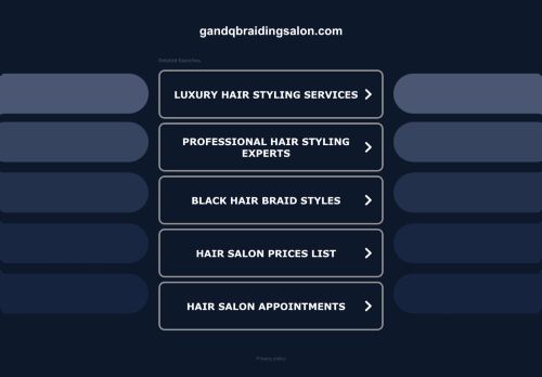 gandqbraidingsalon.com capture - 2025-08-13 17:38:27